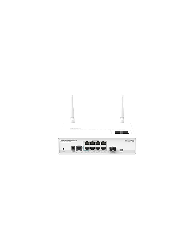 MIKROTIK CRS109-8G-1S-2HND-IN CLOUD ROUTER SWITCH 600MHZ, 128MB, 8XGE, 1XSFP, 1XSERIAL -RJ45, L5